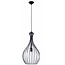Fantasia Strings geometrische hanglamp met zwart metalen draadframe, diameter 260mm, hoogte 520mm, E27 fitting
