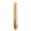 Fantasia lampe LED tube spirale T30, ambre, E27, 5W, 420 lumens, 2200K blanc extra chaud, dimmable