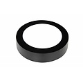 Fantasia Fluke round LED wall light in black with white rim, 12W, 960 lumens, 3000K warm white, 170mm diameter