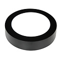 Fantasia Fluke applique murale LED ronde en noir avec bord blanc, 12W, 960 lumens, 3000K blanc chaud, diamètre 170mm