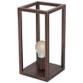 Fantasia Kago lampe de table rustique, pied métal, cuivre ancien, culot E27, hauteur 40,5 cm, ampoule non incluse