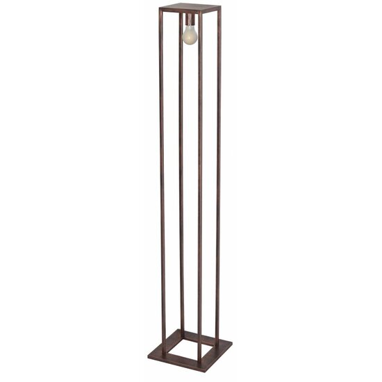 Fantasia Kago floor lamp, country style, aged copper, E27 socket, 160 cm high, bulb not included