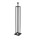 Fantasia lampadaire style rustique, métal noir mat, culot E27, hauteur 125 cm, sans ampoule ni abat-jour