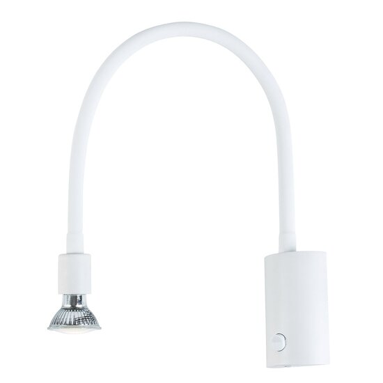 Fantasia Rune Flex bronze wall lamp with flexible arm, GU10 fitting and dimmable 5W bulb included, 665 mm high
