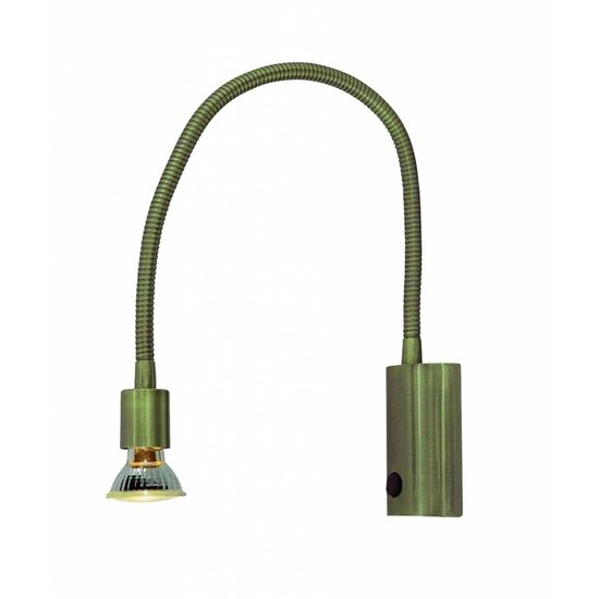 Fantasia Rune Flex Wandleuchte in Bronze mit flexiblem Arm, GU10-Fassung und dimmbarer 5W-Lampe inklusive, 665 mm hoch