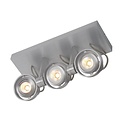 Fantasia Ziva white ceiling light, aluminium, 3x GU10 LED 4.5W dimmable, warm white 2800K, IP20, 286 x 100 x 135 mm