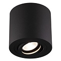 Fantasia Olala foco de superficie, redondo, aluminio cepillado gris, orientable, GU10, 90 mm, bombilla no incluida