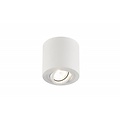 Fantasia Olala foco de superficie, redondo, aluminio cepillado gris, orientable, GU10, 90 mm, bombilla no incluida