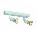 Fantasia Rune ceiling lamp white metal, 2x GU10, adjustable, dimensions 250 x 45 x 150 mm