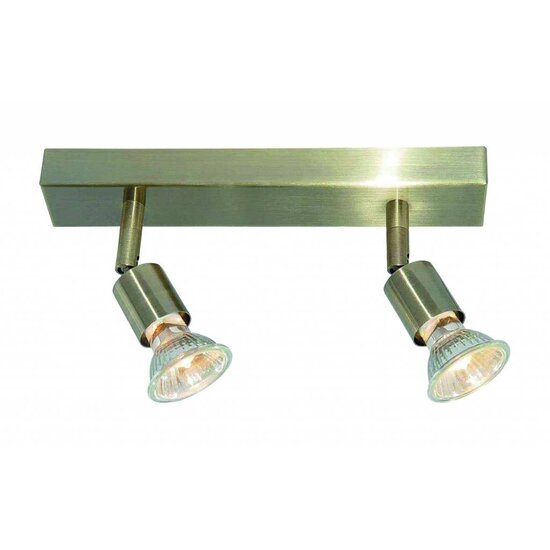 Fantasia Rune ceiling lamp white metal, 2x GU10, adjustable, dimensions 250 x 45 x 150 mm