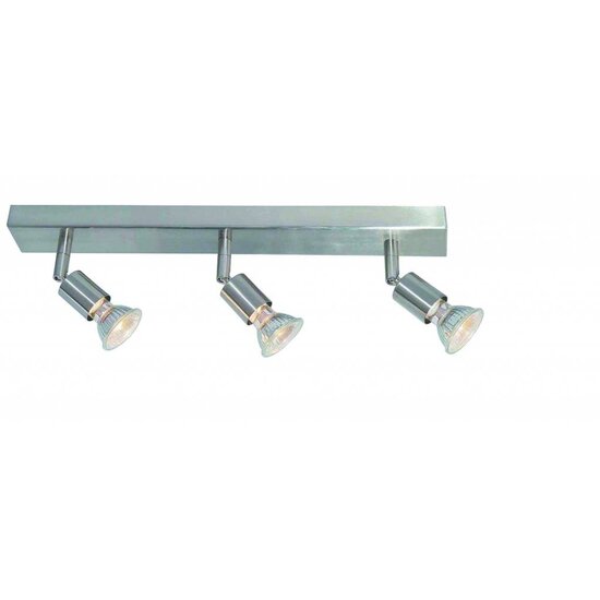 Fantasia Rune plafondlamp wit metaal, 3x GU10, richtbaar, afmetingen 400 x 45 x 150 mm