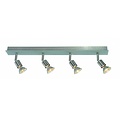 Fantasia Rune ceiling lamp, 4x GU10 fitting, metal and glass, 550 mm long, adjustable spots, IP20