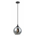Fantasia Rogodo glass pendant lamp with spherical shade in smoke grey, Ø 15 cm, E14 fitting