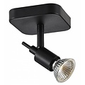 Fantasia Sonar II ceiling lamp black, adjustable GU10 spot on rod, 5W LED 2700K, dimmable