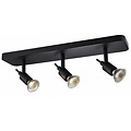 Fantasia Sonar II ceiling lamp with 3 GU10 spots, black, LED 3x5W included, 2700K, dimmable, 44 cm long