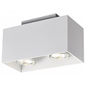 Fantasia Kubo ceiling light, rectangular, 2x GU10 5W LED incl., 180x90mm, dimmable, black