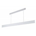 Fantasia Pure pendant lamp white, dimmable integrated SMD LED 37W, 2590 lumen, 3000K warm white, 180cm, aluminum