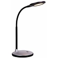 Fantasia desk lamp LED black with silver, 365mm high, 5W SMD LED, 350 lumens, 3000K warm white, adjustable