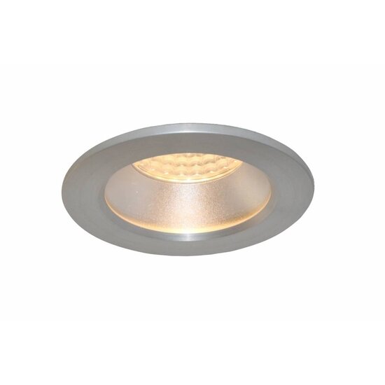 Fantasia IMBER recessed spot GU10, brushed aluminium, Ø85mm cutout 70mm, IP44, height 25mm