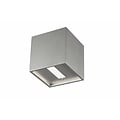 Fantasia NEMO wandlamp up-down, vierkant 102 x 102 mm aluminium, IP20, G9 LED 2,5W inbegrepen, zandwit