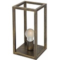 Fantasia Kago lampe de table rustique, pied métal, cuivre ancien, culot E27, hauteur 40,5 cm, ampoule non incluse