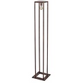Lampadaire Fantasia Kago, style campagnard, cuivre ancien, douille E27, 160 cm de haut, ampoule non incluse