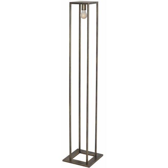 Lampadaire Fantasia Kago, style campagnard, cuivre ancien, douille E27, 160 cm de haut, ampoule non incluse