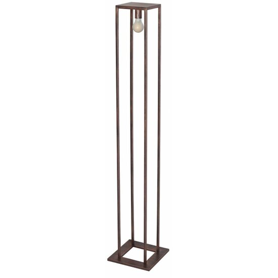 Fantasia Kago floor lamp, country style, aged copper, E27 socket, 160 cm high, bulb not included