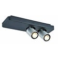 Fantasia Nysit Deckenleuchte schwarz-weiß, 2x GU10 LED 4,5W 350 Lumen 2800K, schwenkbar und dimmbar, 350 x 120 x 120 mm