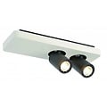 Fantasia Nysit ceiling lamp black-white, 2x GU10 LED 4.5W 350 lumen 2800K, adjustable and dimmable, 350 x 120 x 120 mm