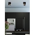 Fantasia Nysit ceiling lamp black-white, 2x GU10 LED 4.5W 350 lumen 2800K, adjustable and dimmable, 350 x 120 x 120 mm