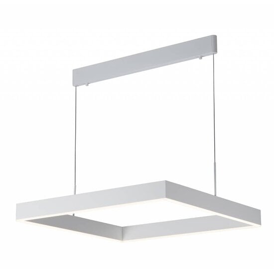 Fantasia Pure pendant lamp square, aluminum, LED 31W 3000K 2170 lumen, 615mm, dimmable, dark copper brown