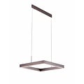 Fantasia Fantasia Pure suspension carrée, LED intégrée 31W, 2170 lumens, 3000K, Ø615 mm, aluminium blanc