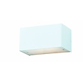 Fantasia Fluo wall lamp brushed steel, G9 LED 2.6W included, light shines up and down, warm white 2700K