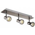 Fantasia Xzibit ceiling lamp white-chrome, 3x GU10 LED 5W included, 3000K warm white, adjustable