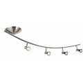 Fantasia Xzibit arc ceiling lamp LED white-chrome, 4 adjustable GU10 spots 5W, 367 lumen 3000K, 116 x 32 cm