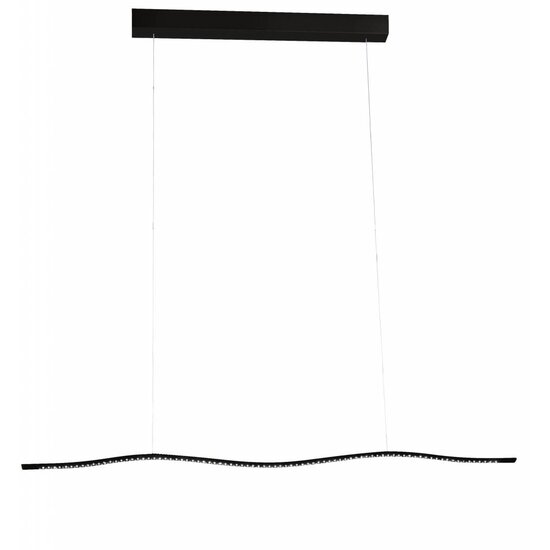 Fantasia Fantasia Groove suspension LED en aluminium blanc, profil ondulé, 1040 mm de long, 16,8W, 1512 lumens, 2800K blanc chaud