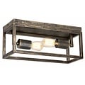 Fantasia Kago ceiling lamp black, steel, 2x E27 (bulb not included), 400 x 200 x 175 mm, IP20
