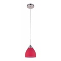 Fantasia Ninis glass pendant lamp, dome-shaped, grey/nickel, E27 fitting (bulb excl.), 160mm diameter, 1200mm height