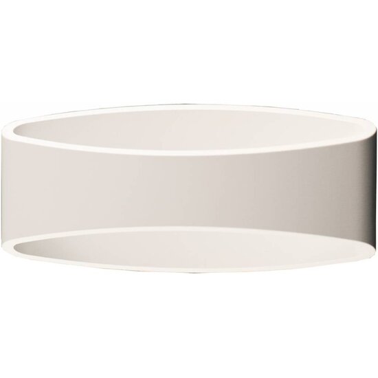 Fantasia Myra aplique de pared en gris (aluminio), forma ovalada con luz hacia arriba y abajo, LED 5W, 410 lúmenes