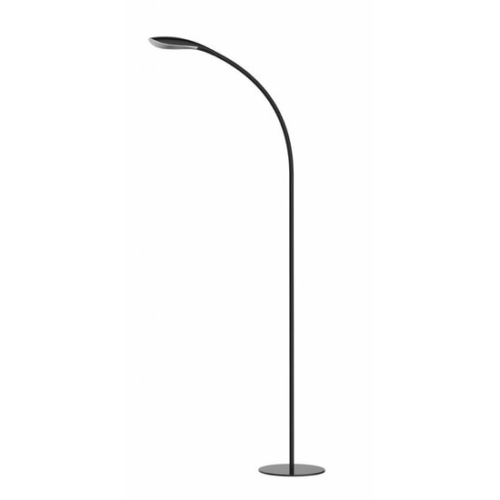 Fantasia Zonic floor lamp with flexible arm in black, LED 4.5W, 480 lumen, 3000K warm white, height 1400mm