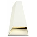 Fantasia Axo aplique de exterior en plata, aluminio y vidrio, IP54 resistente al agua, LED 2x3W, 2x160 lúmenes, 3000K blanco cálido