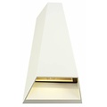 Fantasia Axo outdoor wall lamp, aluminum/glass, white, IP54, 2x3W LED, 3000K warm white, 320 lumens, 109x173x63mm