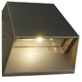 Fantasia TRIUM outdoor wall light LED 6W, 480 lumen, 3000K warm white, rust, IP54, 125 x 125 x 63.5 mm, aluminum/plexi