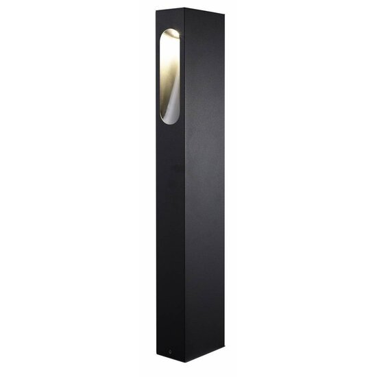 Fantasia Corner white LED garden post, 650mm high, 5W integrated, 400 lumen, IP54, aluminium