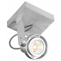 Fantasia Ziva ceiling lamp, square, white aluminium, GU10 LED 4.5W included, dimmable, 2800K, 100x110x135mm