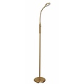Fantasia Fantasia Safrane lámpara de pie, blanco-cromo, brazo flexible, LED 5W, 400 lúmenes, altura 1200-1400 mm