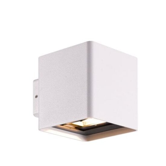 Fantasia Qbus outdoor wall lamp LED white, 2x5W LED module, 2x400 lumens, IP54, aluminium, 105x100x119mm