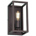 Fantasia Kago wall lamp black, rural style, steel, E27 socket (bulb not included), 300 mm high, IP20