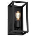 Fantasia Kago wandlamp zwart, landelijke stijl, staal, E27-fitting (lamp niet inbegrepen), 300 mm hoog, IP20